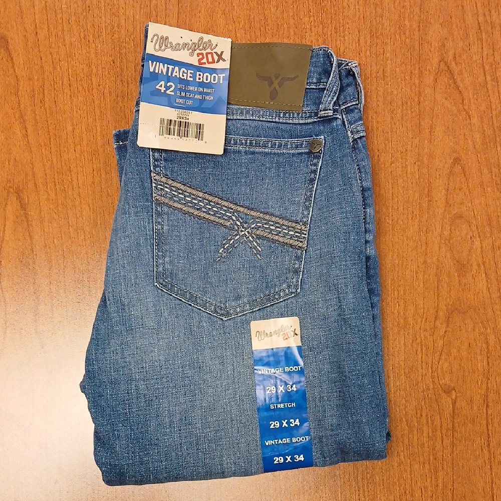 Wrangler Blue Bootcut Jeans Classic Style